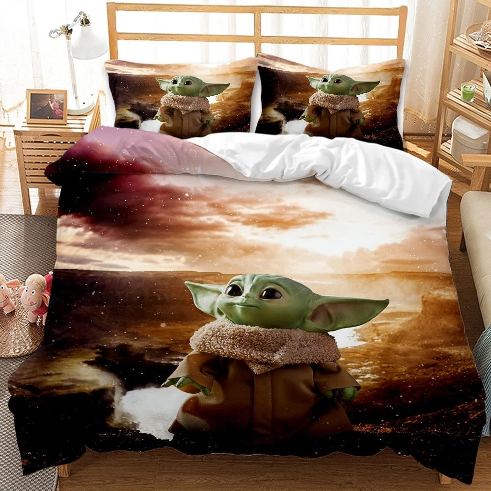 Baby Yoda Beundrer Sky Dynebetræk