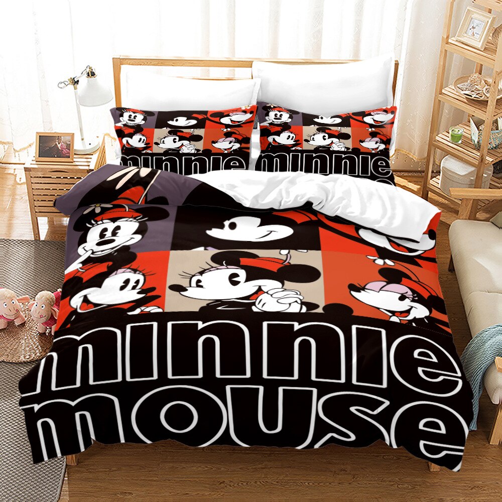 Mickey Mouse Og Minnie Mouse Old School Dynebetræk