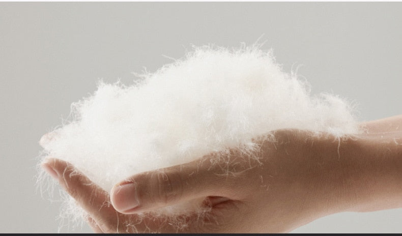 Højkvalitets Hvid Polybomuldsdyne