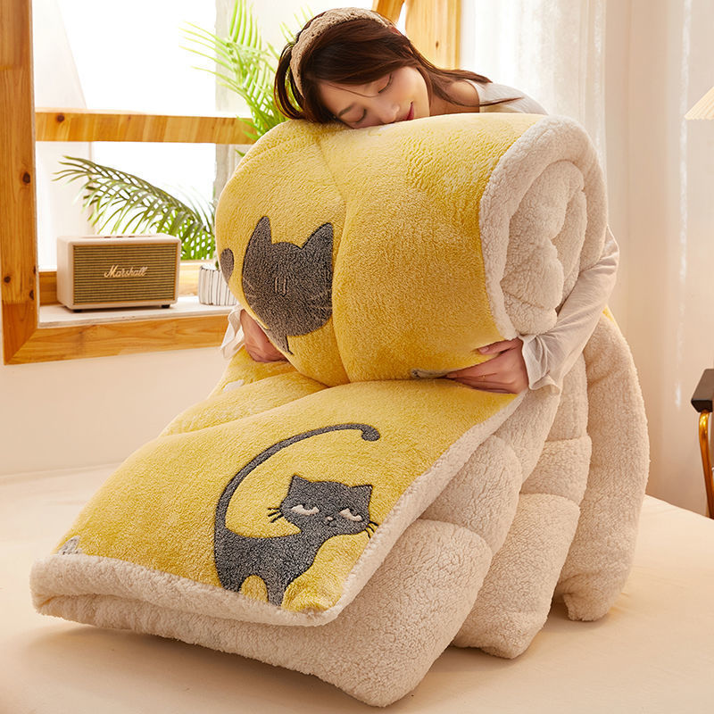 Gul Fleecedyne Små Katte