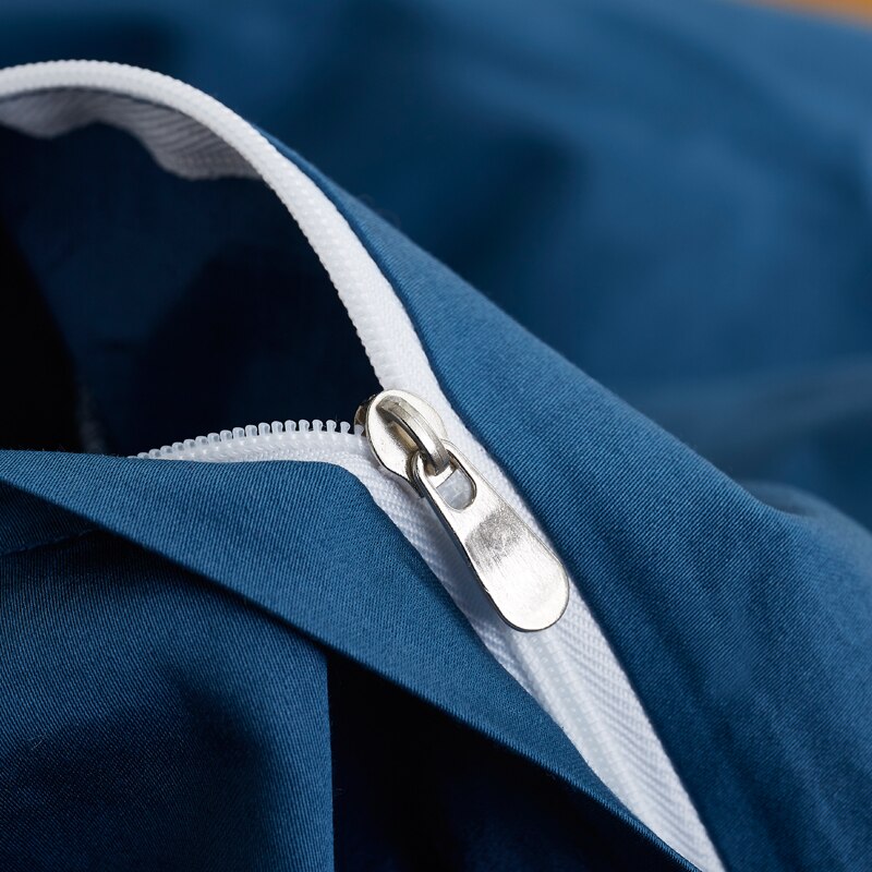 Almindelig Sengesæt 100% Bomuld Andeblå