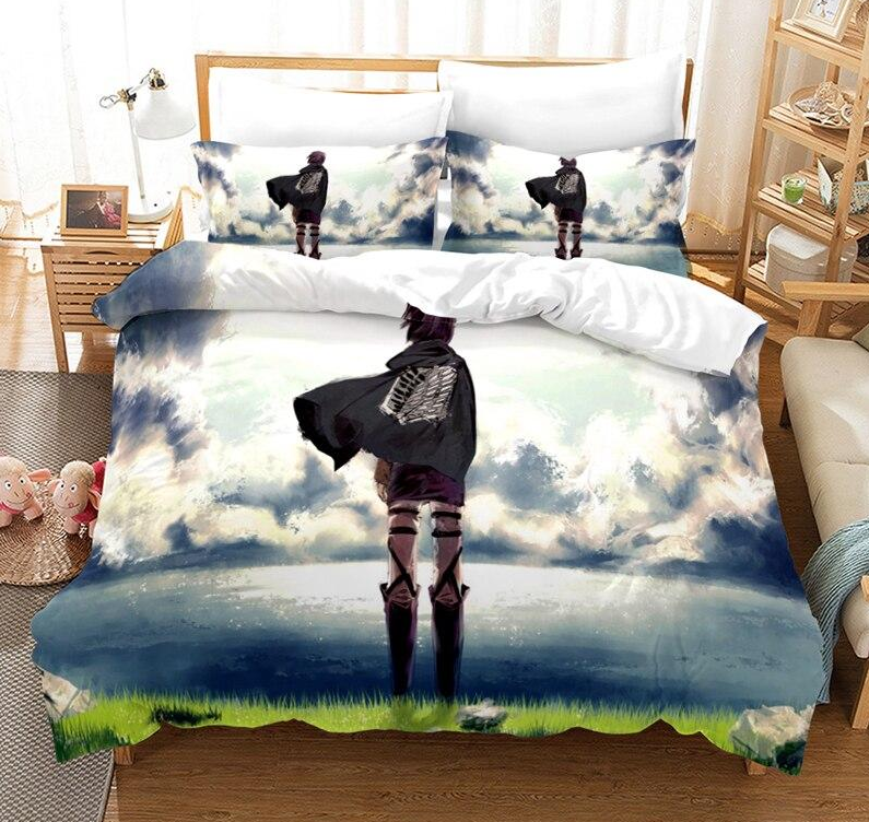 Dynebetræk Attack On Titan Eren Facing Water