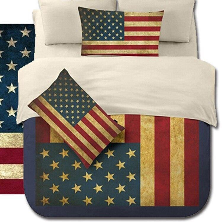 Dynebetræk Med Amerikansk Flag
