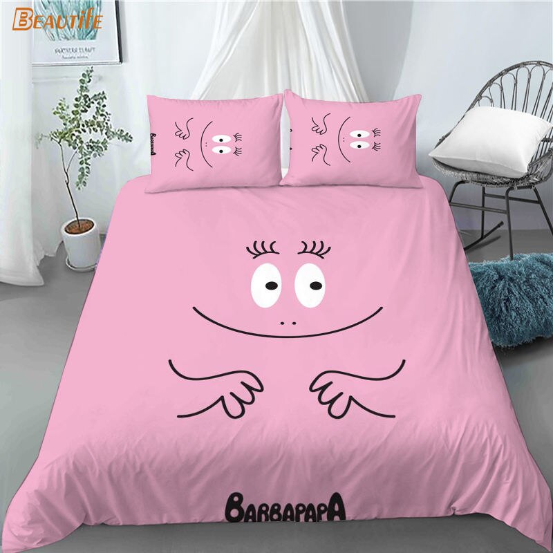Barbapapa Dynebetræk Pink