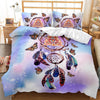 Blåligt Hvidt Dynebetræk Dream Catcher