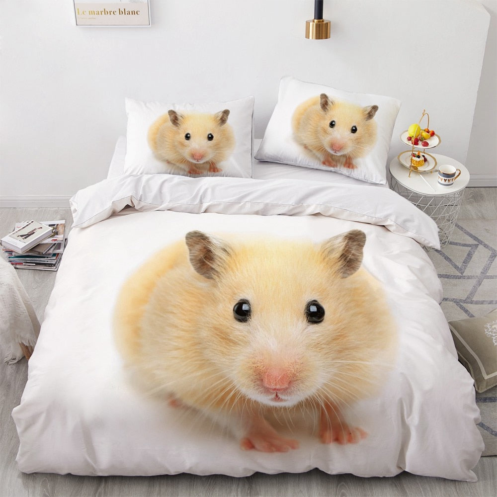 Hvidt Hamster Dynebetræk