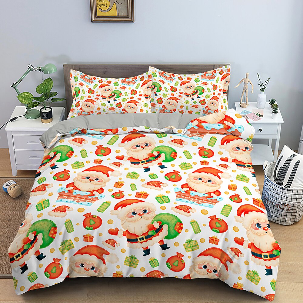 Hvidt Julemandsdynebetræk