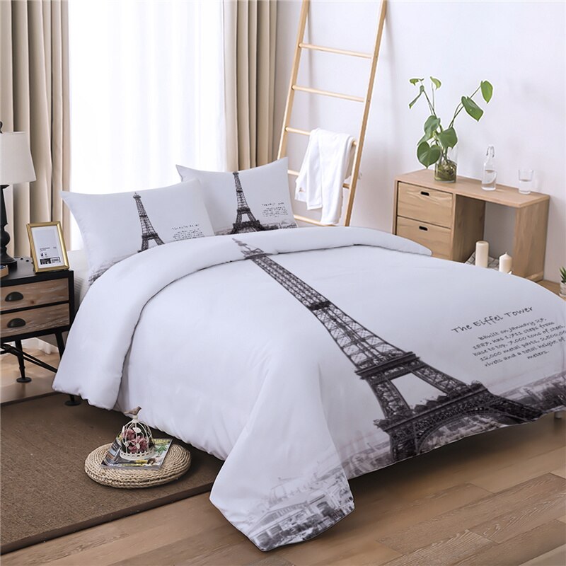 Hvidt Dynebetræk Fra Eiffeltårnet