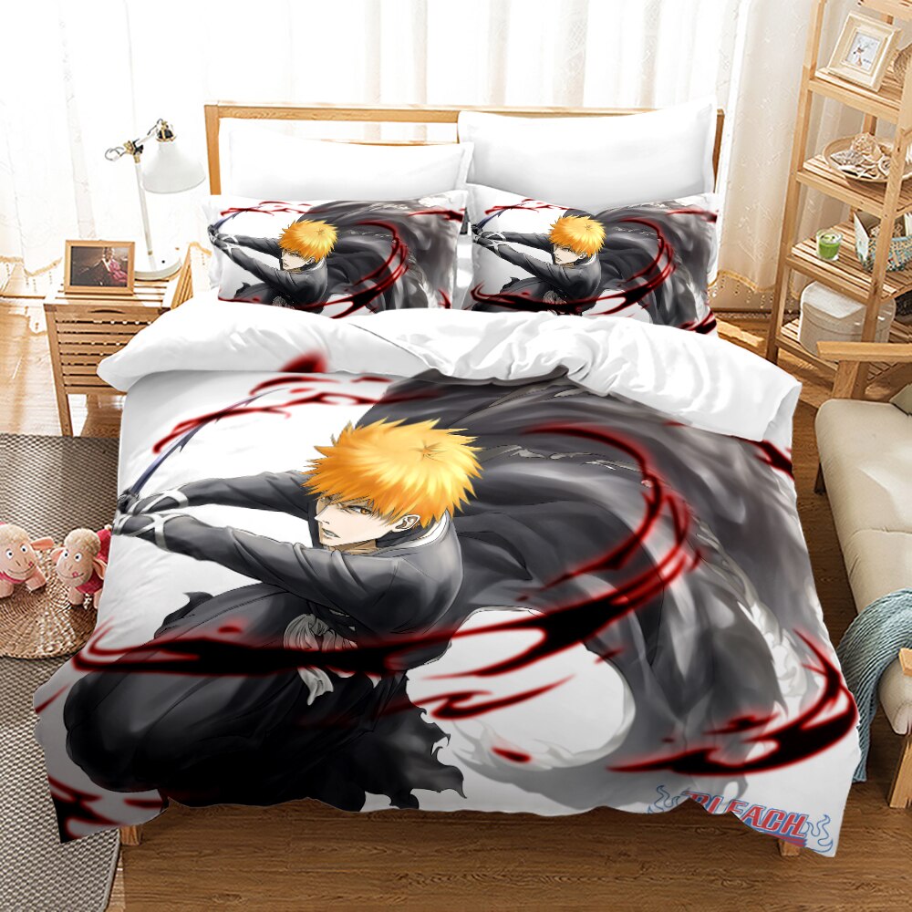 Bleach Ichigo Black And Blood White Dynebetræk