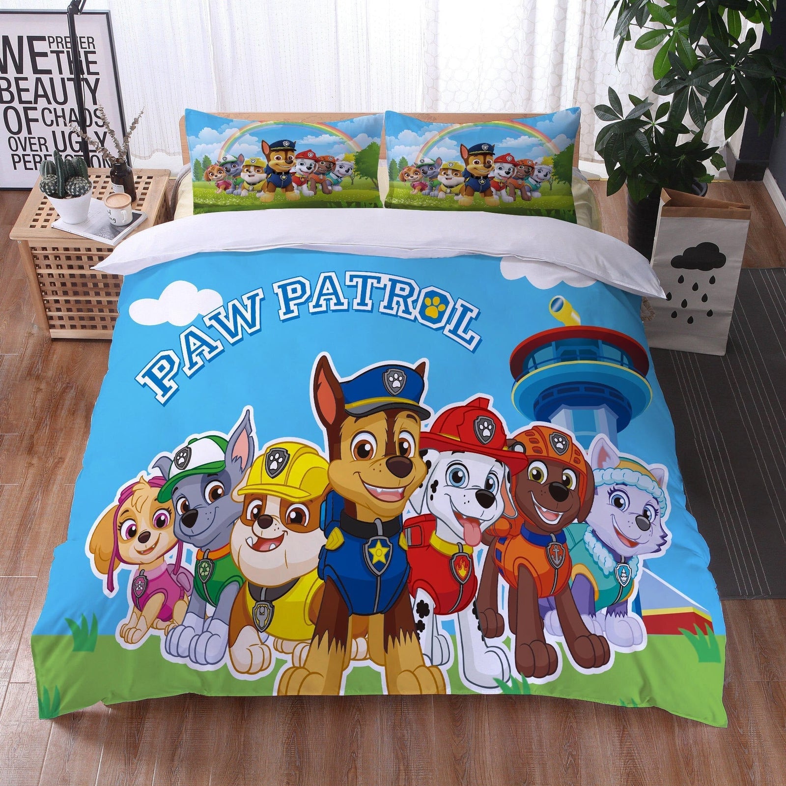 Blåt Dynebetræk Paw Patrol Dogs