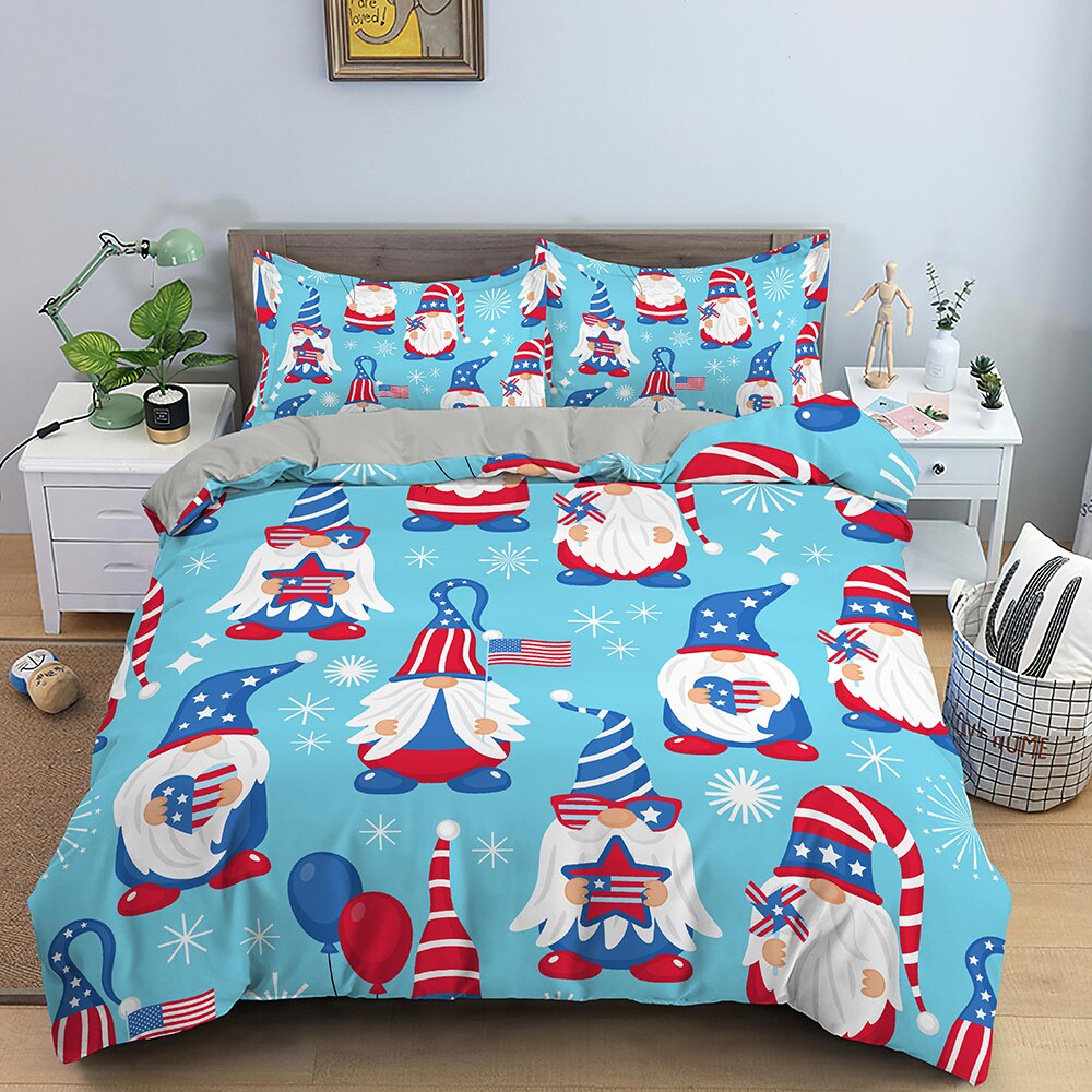 Blå Julemandsdynebetræk