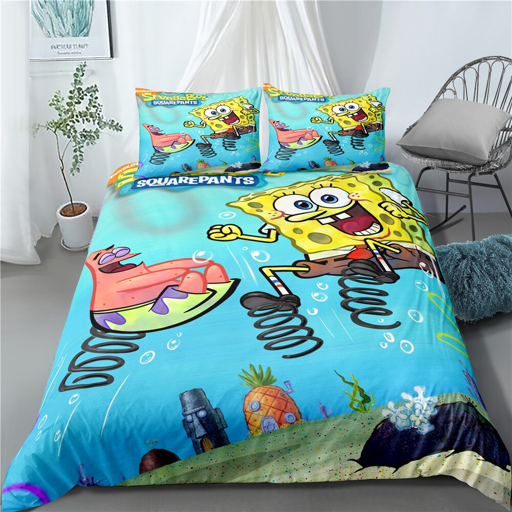 Sponge Bob Og Patrick Jump Dynebetræk