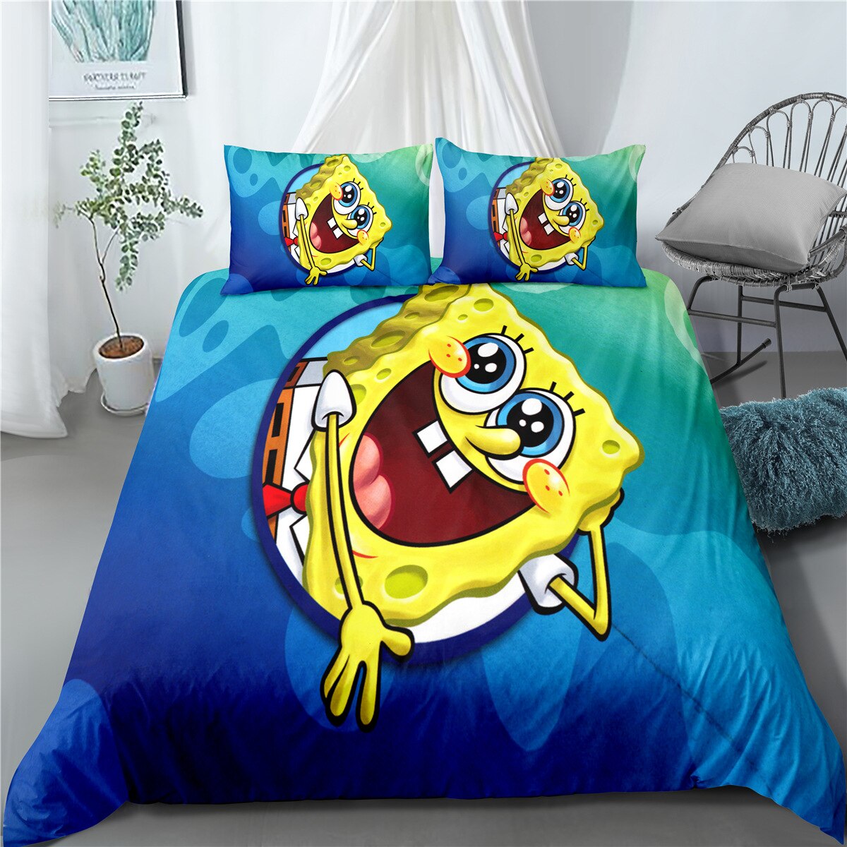 Glad Spongebob Dynebetræk