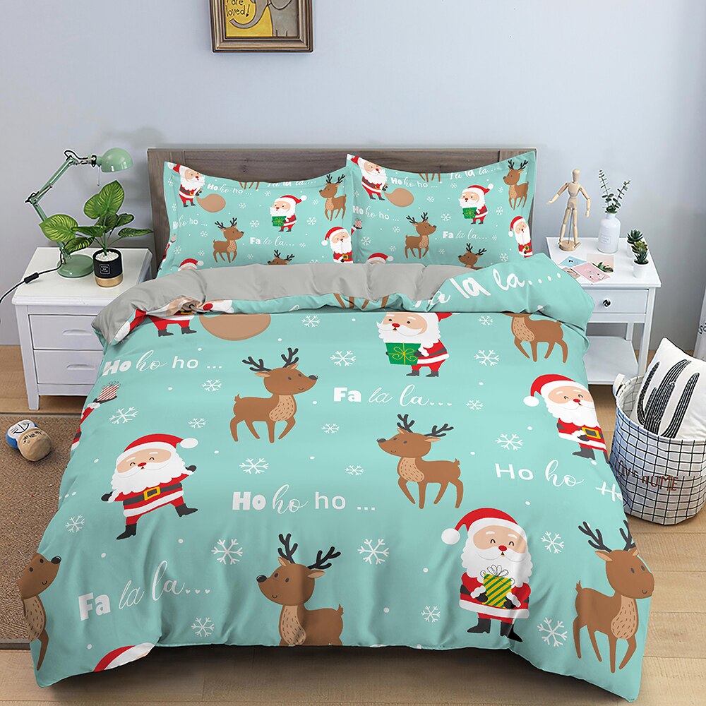 Hjorte Og Julemand Dynebetræk