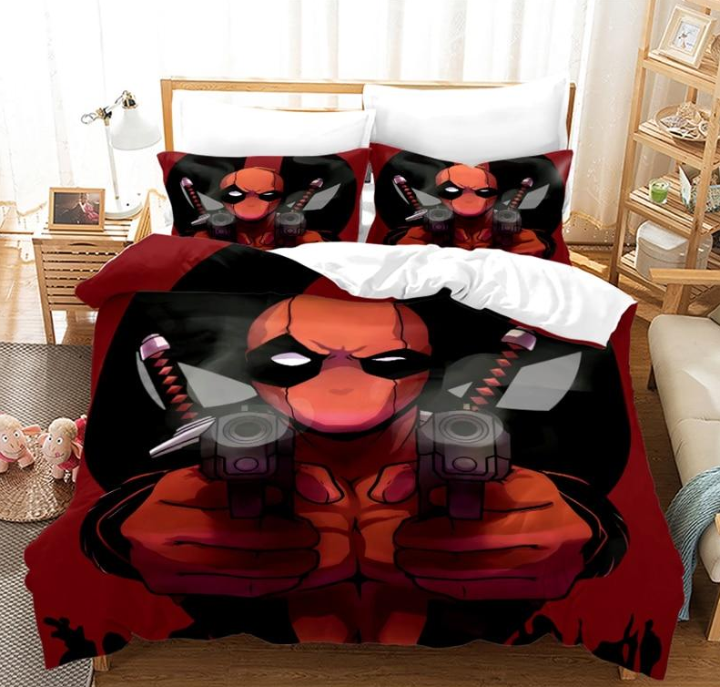 Deadpool Dobbelt Gun Dynebetræk