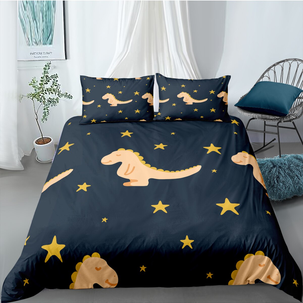 Dinosaur Dynebetræk In The Stars