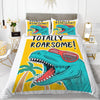 Sød Grøn Dinosaur Dynebetræk