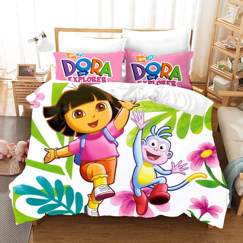 Dora Udforskeren Og Støvler In The Jungle Dynebetræk