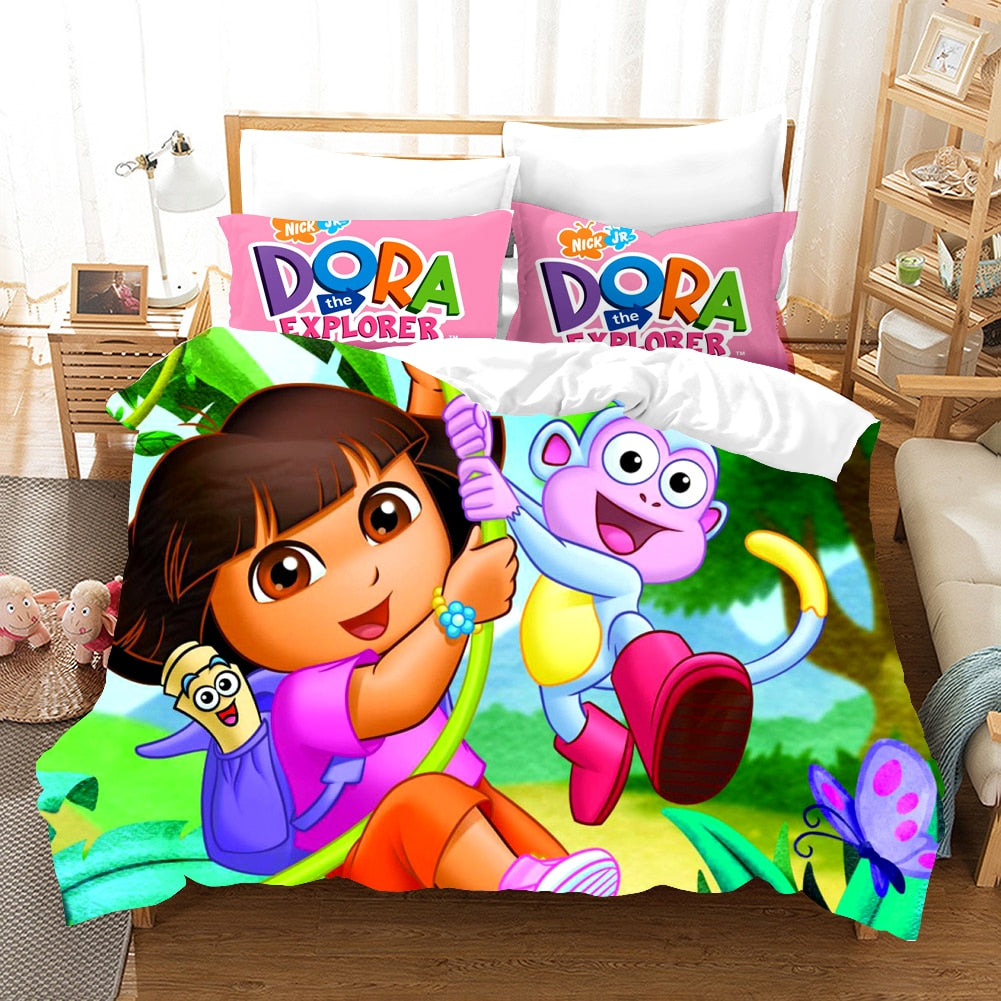 Dora The Explorer Og Boots Dynebetræk