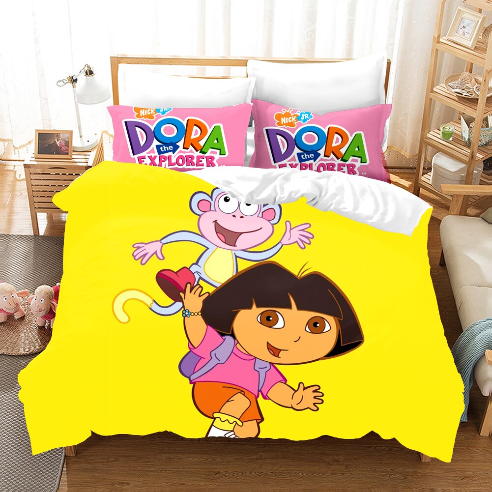 Dora The Explorer Gult Dynebetræk