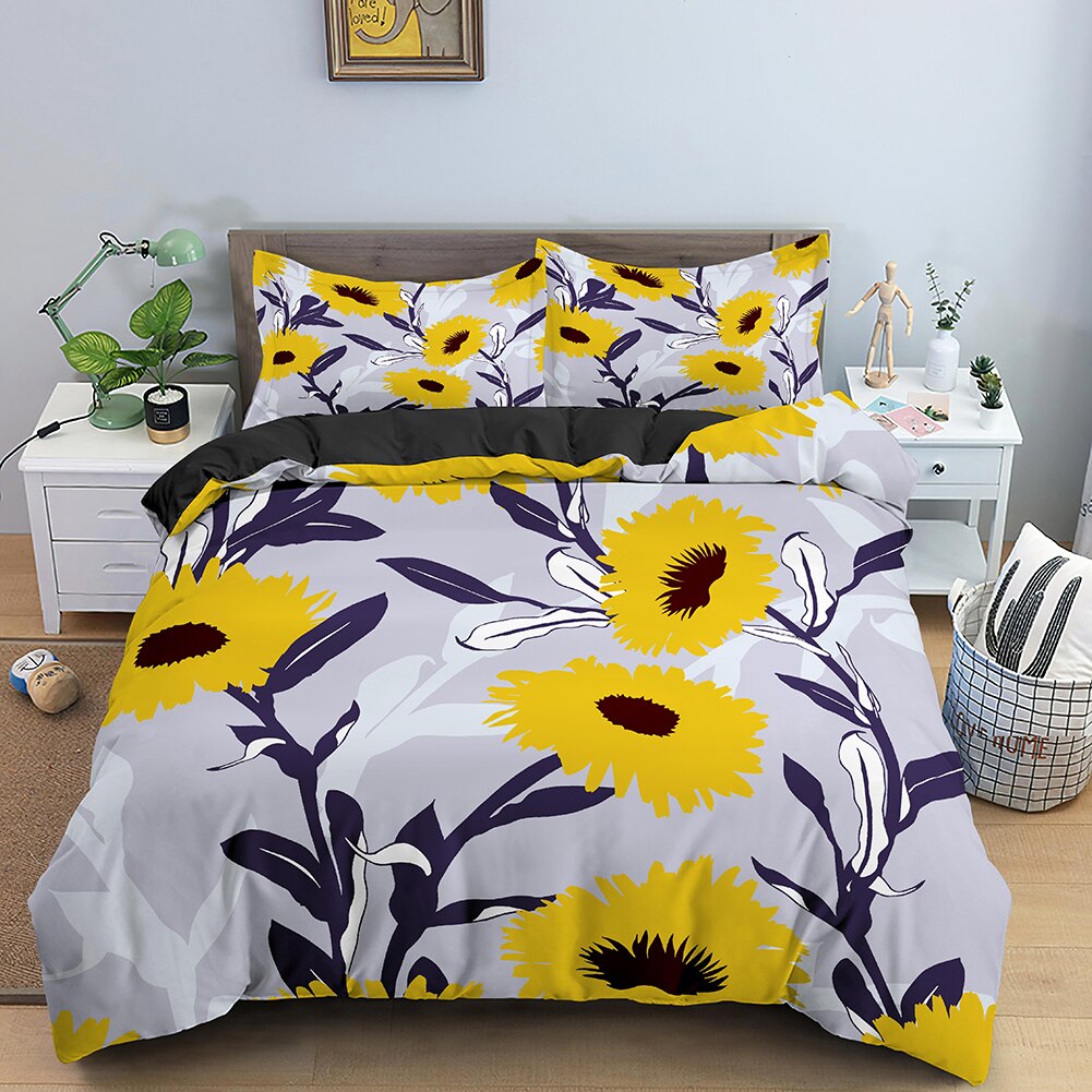 Gule Blomster Dynebetræk