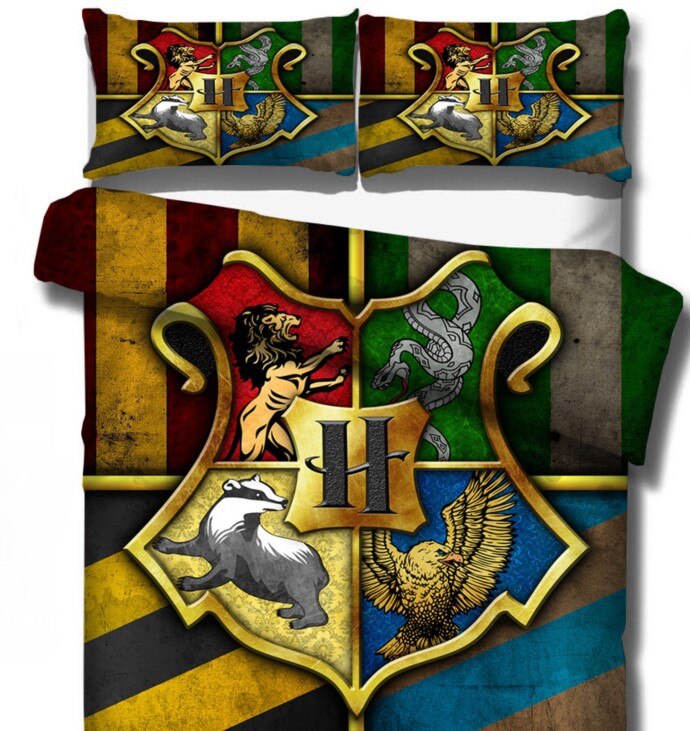 Harry Potter Dynebetræk House Crests