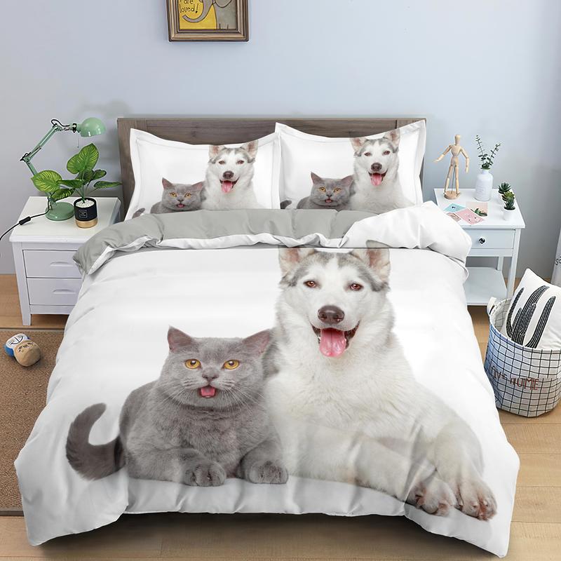 Husky Og Chartreux Dynebetræk