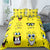 Gult Dynebetræk Spongebob Funny Faces