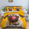 Gul Pug Dynebetræk Beige