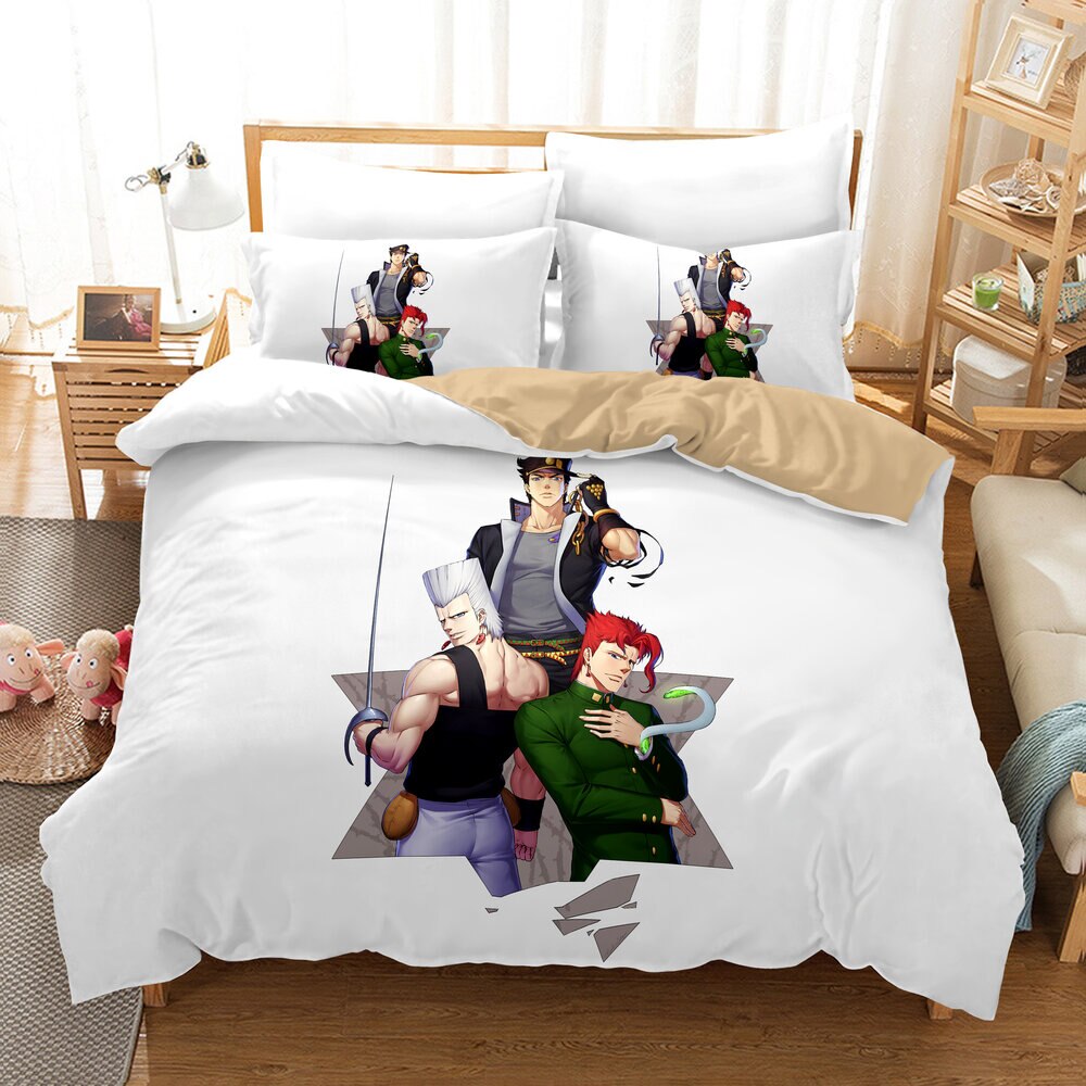 Jojo's Bizarre Adventure Hvidt Dynebetræk