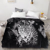 Sort Og Hvidt Leopard Dynebetræk