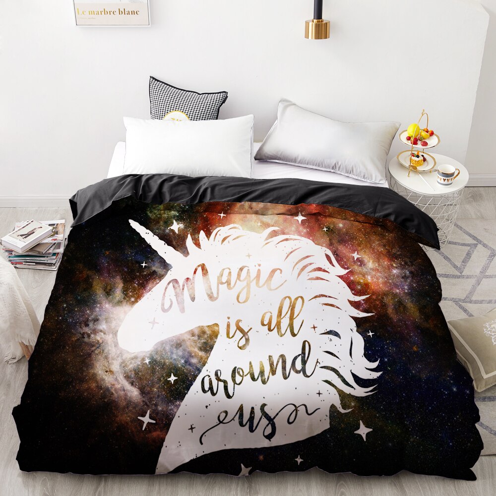 Unicorn Dynebetræk I Universet