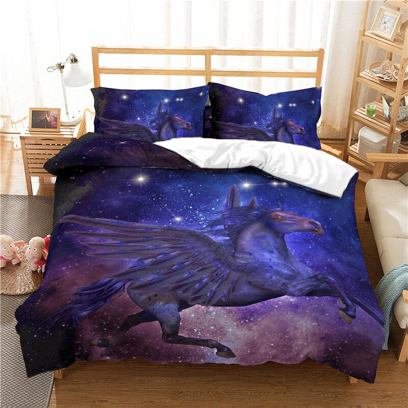 Unicorn Dynebetræk I Natten