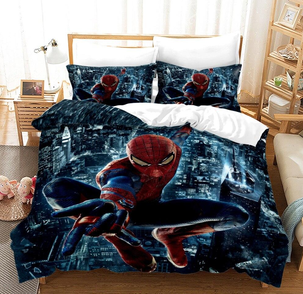 Marvel Dynebetræk Spider Man Flies Night