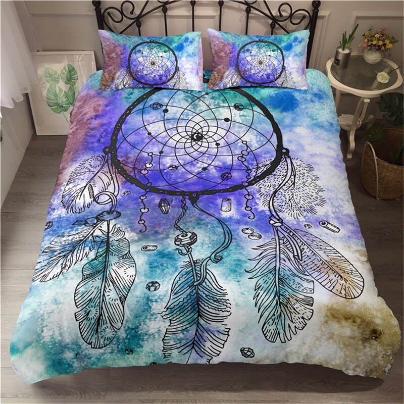 Flerfarvet Dream Catcher Dynebetræk