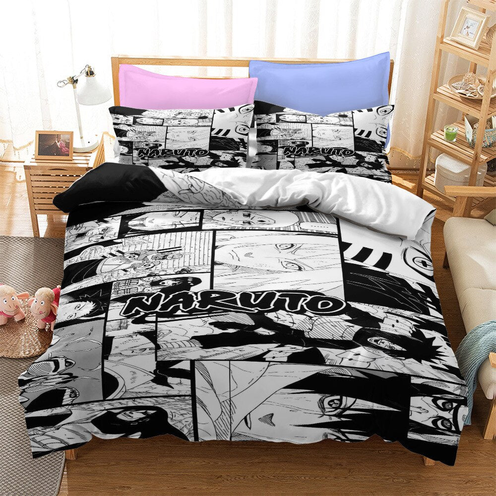 Naruto Dynebetræk Manga-Side