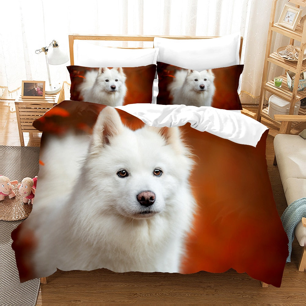 Orange Samoyed Dynebetræk