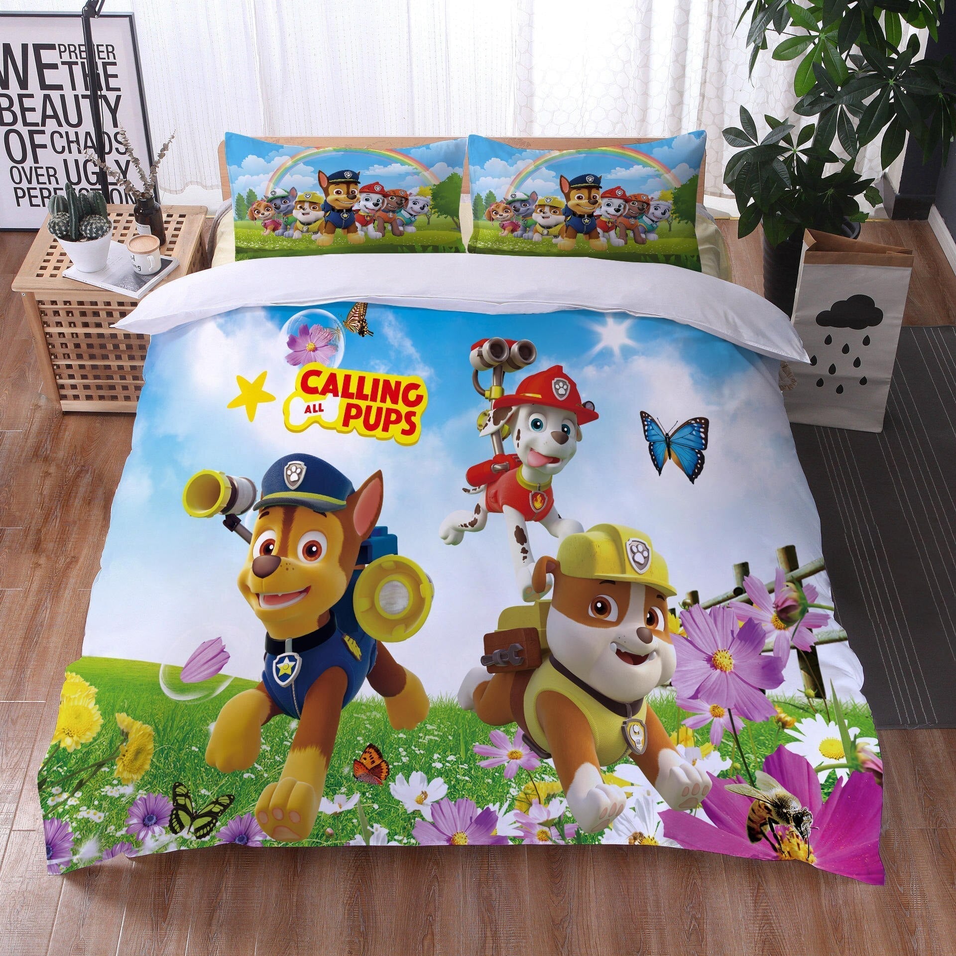 Dynebetræk Paw Patrol In A Field