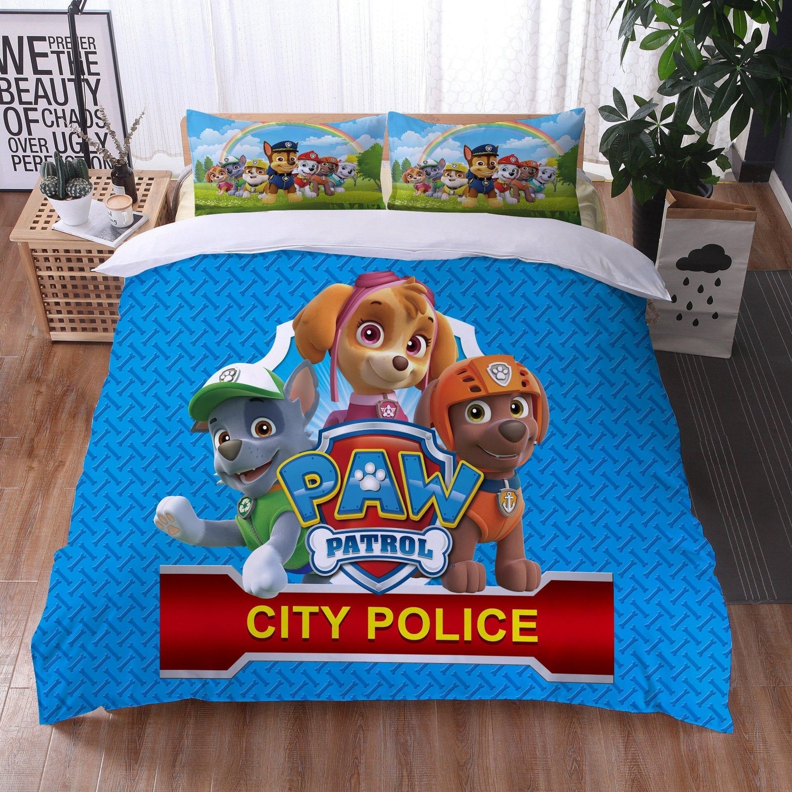 Paw Patrol Rocky Stella Og Zuma Dynebetræk