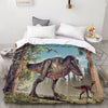 Dynebetræk Små Og Store Dinosaurer