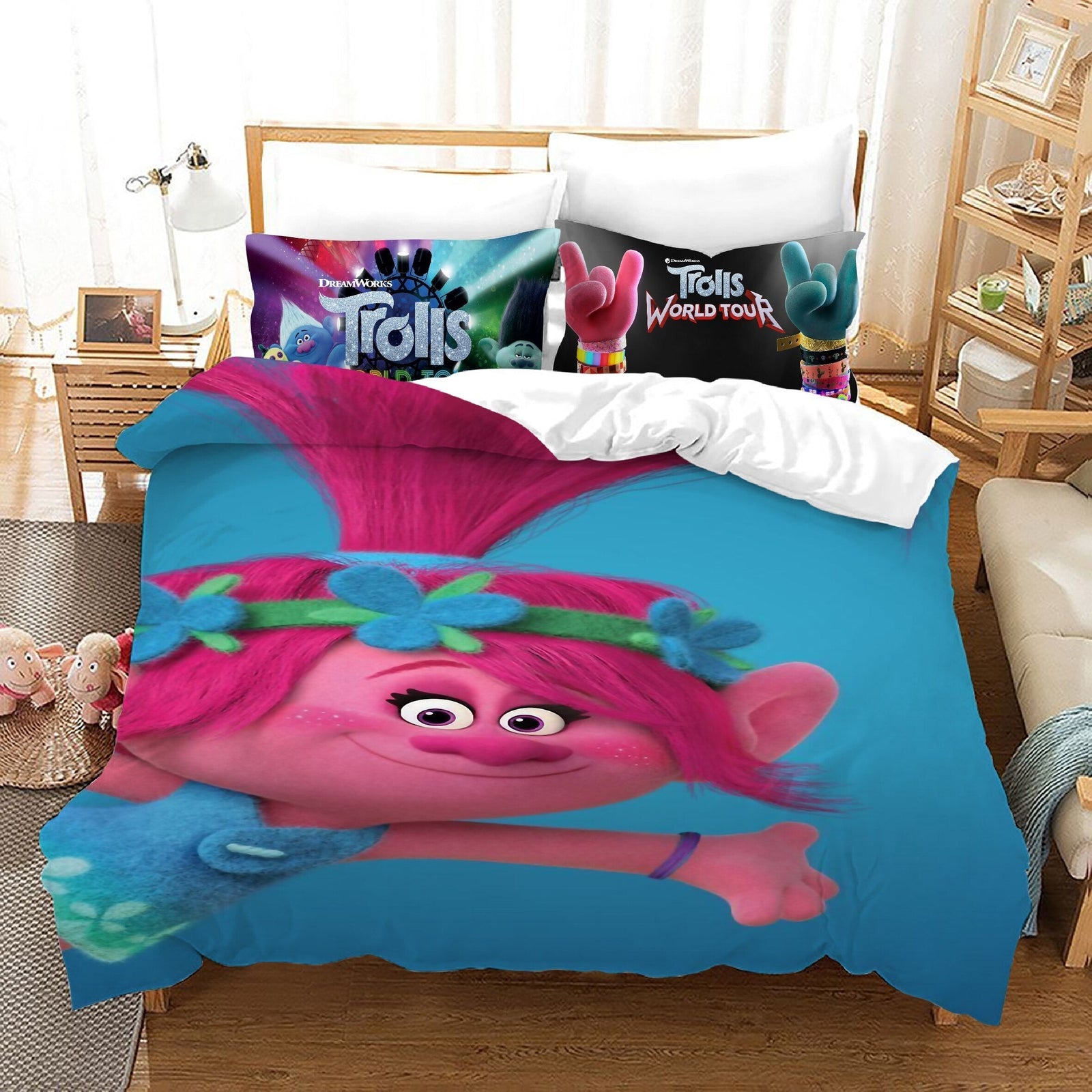 Blå Poppy Dynebetræk