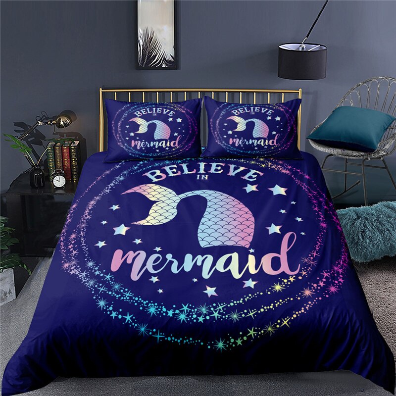 Rainbow Mermaid Tail Dynebetræk
