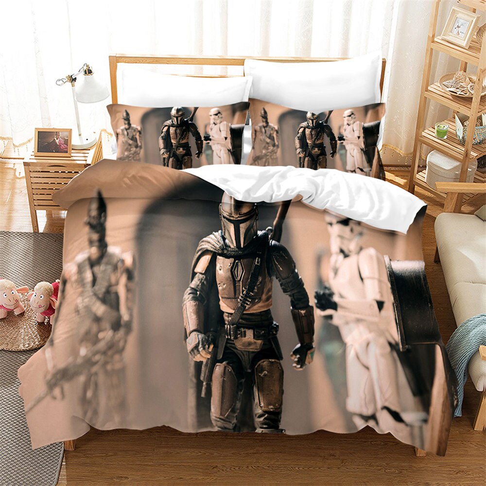 Dynebetræk The Mandalorian And The Stormtroopers