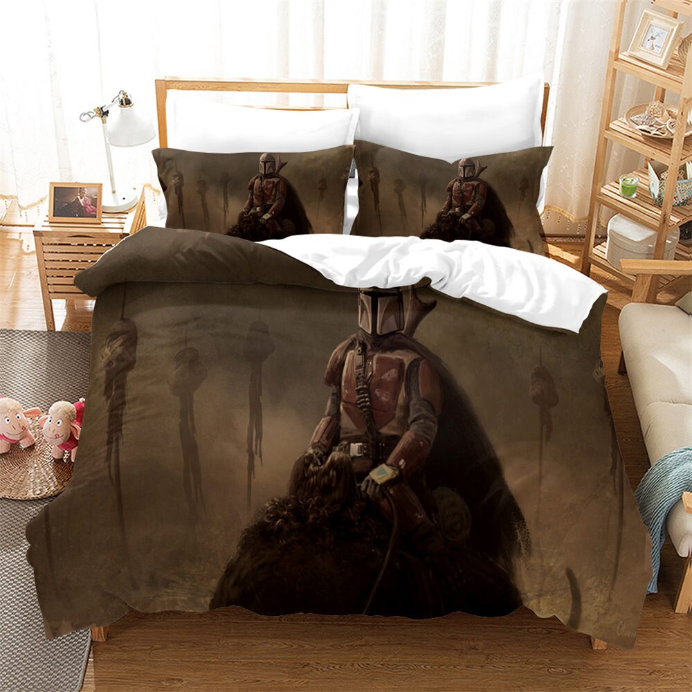 Dynebetræk The Mandalorian Brown