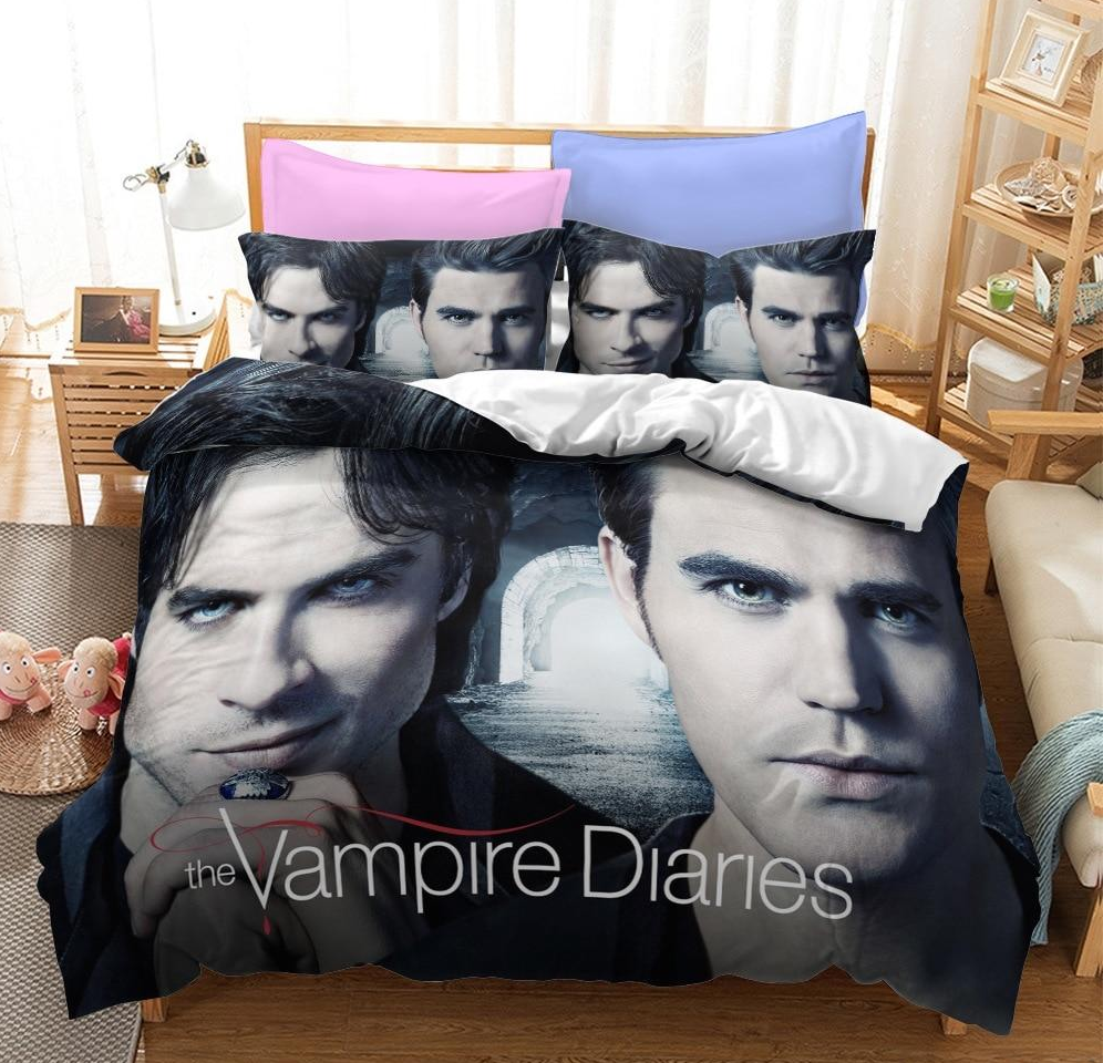 Dynebetræk The Vampire Diaries Damon Og Stefan