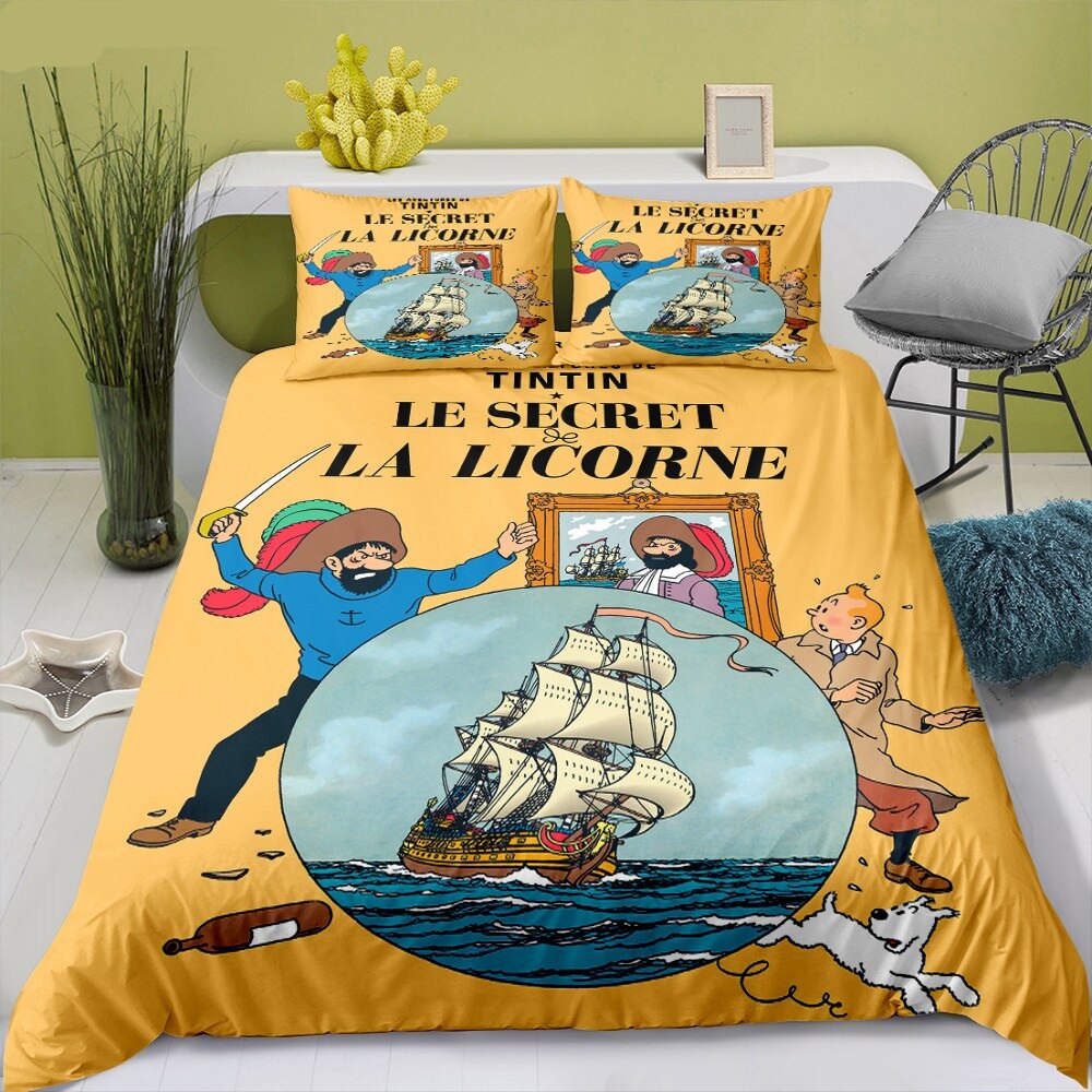 Tintin Og Captain Haddock Dynebetræk
