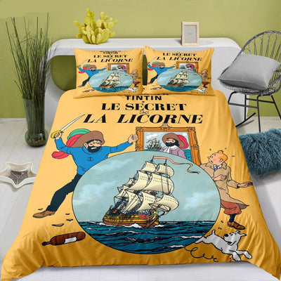 Tintin Og Captain Haddock Dynebetræk