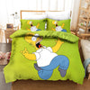 Grønt Dynebetræk The Simpsons Homer Screams