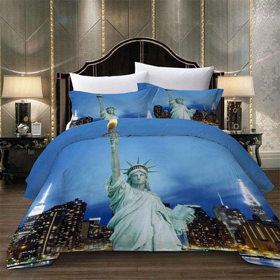 Vintage New York Blue Dynebetræk