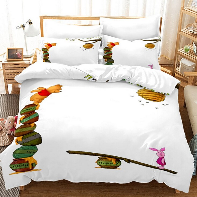 Winnie The Pooh Dynebetræk Hvidt